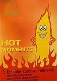 Hot Moments Kondom HOT MOMENTS 3 Kondome mit wärmendem Gleitgel
