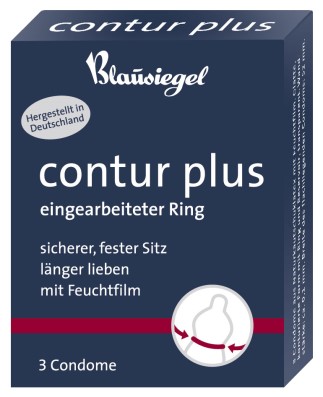 Blausiegel contur plus Kondome Blausiegel Contur Plus 3 Condome mit Ring