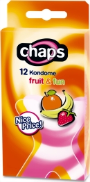 chaps fruit & fun Kondome 12 Stck