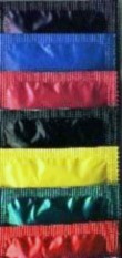 Colorkondome Bunte Mischung Color Kondome in 6 Farben im 1000er PE-Beutel lieferbar Bunte Mischung