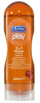 DUREX Guarana Massage und Gleitgel 2 in 1 Inh. 200 ml Neuheit DUREX Guarana Massage und Gleitgel 2 in 1 Inh. 200 ml