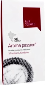 Aroma passion² die extra dünnen Kondome von Fair Squared mit Erdbeergeschmack, 3er Packung, Ökokondome, CO2 neutral hergestellt und fair gehandelt ! Aroma passion² die extra dünnen Kondome von Fair Squared mit Erdbeergeschmack, 3er Packung, Ökokondome, CO2 neutral hergestellt und fair gehandelt !