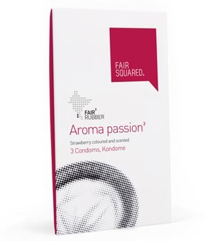 Aroma passion² die extra dünnen Kondome von Fair Squared mit Erdbeergeschmack, 3er Packung, Ökokondome, CO2 neutral hergestellt und fair gehandelt ! Aroma passion² die extra dünnen Kondome von Fair Squared mit Erdbeergeschmack, 3er Packung, Ökokondome, CO2 neutral hergestellt und fair gehandelt !