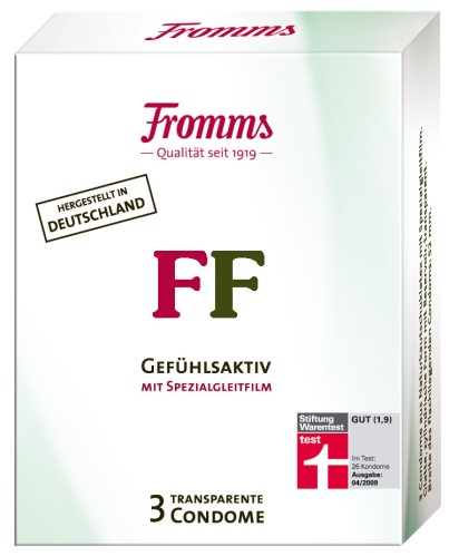 FrommsFF Kondome Fromms FF Kondome Gefühlsaktiv mit Spezialgleitfilm 3 Stück
