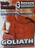 power Kondome Goliath SECURA GOLIATH das Kondom mit integriertem Potenzring 3 Kondome