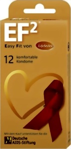 Lifestyle EF extra grosse anatomische Kondome 12er Packung