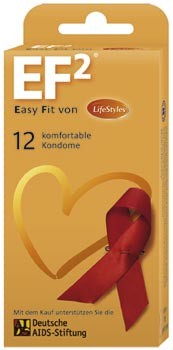 Lifestyle EF² extra grosse anatomische Kondome 12er Packung Lifestyle EF² extra grosse anatomische Kondome 12er Packung