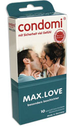 Condomi Max.Love Condome CONDOMI MAX.LOVE 100 Kondome im Beutel