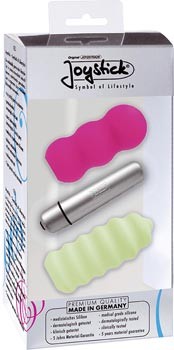Joystick micro Gyro Vibrator mit 2 Silikonhüllen in pistazie und pink Joystick micro Gyro Vibrator mit 2 Silikonhüllen in pistazie und pink