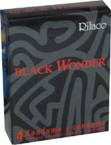extra schwarze Kondome Black Wonder 4 schwarze Kondome