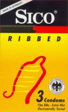 Sico Condome mit Rillen SICO Ribbed Kondome 3 Kondome pro Packung