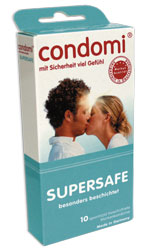 Condomi Supersafe Kondom Condomi Supersafe 10 Kondome mit Spermizid