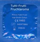 Kondome mit Aroma Tutti Frutti Frucht-Aroma-Kondome Tutti-Frutti 50 Kondome